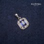 Pendant Xuping 11x14x20mm Rhodium