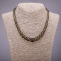 Smoky quartz necklace (named after ) with graduated smooth beads, diameter 6-14 mm, length 45 cm