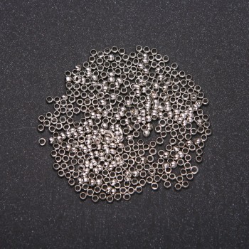 Crimp Fixers 'zakhypy', diameter 2.5 mm, metal color 'silver' 6 grams