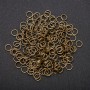 Bronze-colored jump ring, 7 mm diameter, 20 g pack
