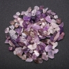 Findings: Amethyst stone chip without hole, d 3×6-7×15 mm, ±100 g