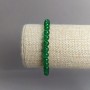 Chrysoprase bracelet with natural stones, smooth beads, 6mm diameter ±, elastic band, 18 cm circumference