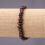Bracelet made of natural garnet chips, 7(±)mm diameter, on elastic, length 18 cm