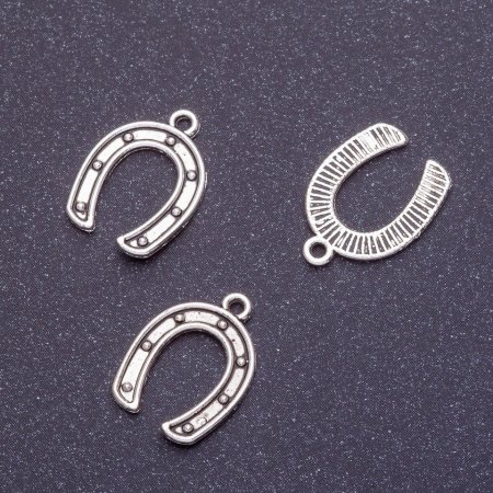 Horseshoe-shaped Pendant 16x12mm, Packaging 20 g ± 43 pcs