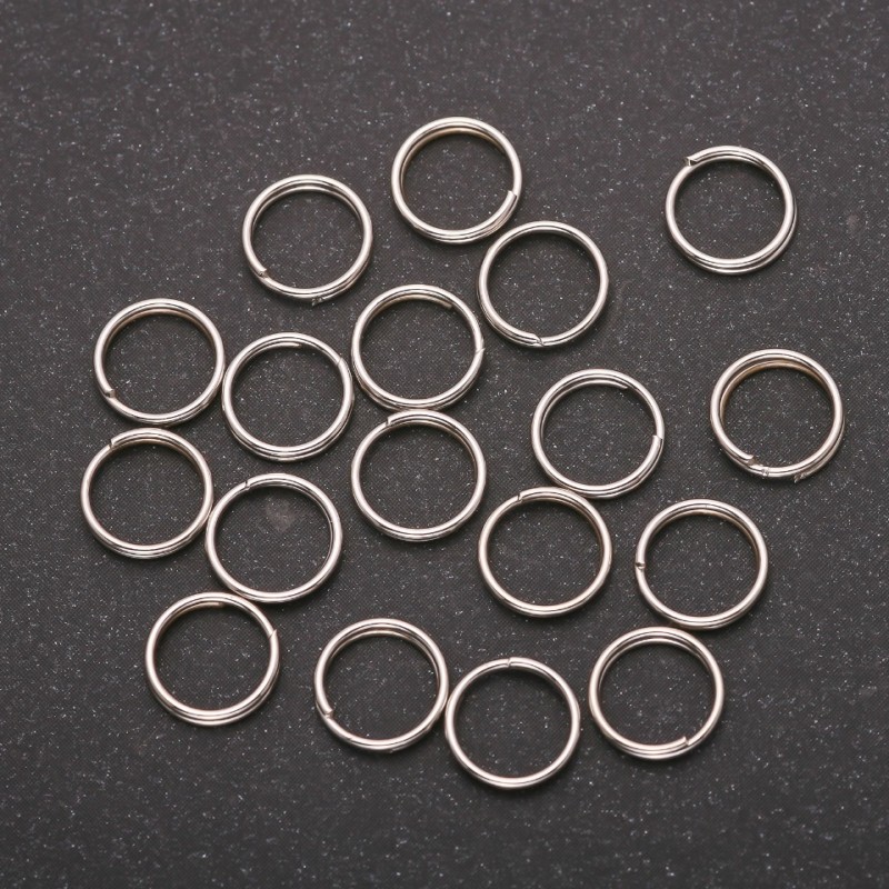 Spring-Loaded Jump Ring, 8 mm Diameter, Pack 30 g