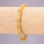 Bracelet made of natural rutilated quartz on elastic, smooth beads, diameter 6(±) mm, length 18 cm