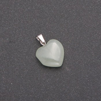 Heart Pendant Nephrite 14×14×23 mm