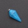 Pendant 'Pendulum' Blue Turquoise 40x30x13mm+