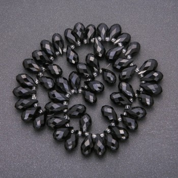 Beads Czech Crystal on a Thread - Butterfly Czech Crystal, diameter 10x18 mm (±), length 33 cm