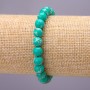 Variscite Bracelet with Smooth Beads, 8 mm Diameter (±) on Elastic, 18 cm Length