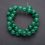 Malachite Beads (Pressed) Smooth Round Bead, 12 mm Diameter, Thread Length 38 cm (±)