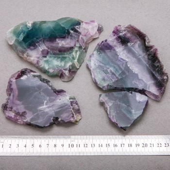 Souvenir Stone (from 500 g), interior decorative, untreated Fluorite — price per 100 g