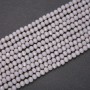 Beads Czech Crystal Matte Light Gray 'Rondelle', diameter 6x4.5 mm, 5 (+/-) mm strand length, 38 cm long