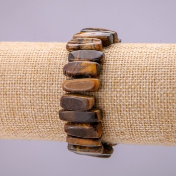 Tiger's Eye Bracelet - Stick, 6x20 mm diameter, circumference, 18 cm length