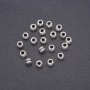 Bead-insertion findings, 6 mm diameter, finish 20 g +/- 34 pcs