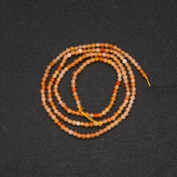 Citrine Beads, Faceted Round Beads, 2 mm Diameter (±), 38 cm Length