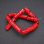 (Price per 100 g) Cylindrical natural coral beads, diameter 15×23 mm (+/-), weight per strand 240 g +