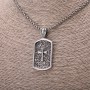 Pendant Cross 23×51 mm on a chain, chain length 65 cm, Silver