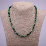 Zoisite Bead Necklace, Natural Zoisite, Smooth Round Beads, 6 mm Diameter (±), 45 cm Length