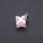 Merkaba Pendant with Pink Quartz 10x10mm