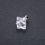 Merkaba Pendant with Rock Crystal 10x10mm