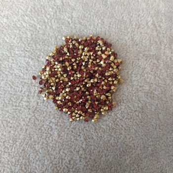 Brown rhinestones, color brown, diameter 2.5 mm (±), packaging / 4 g (±)