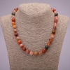 Rutile Quartz Beads Necklace, Assorted, Smooth Beads, Diameter ~10 mm, Length 45 cm