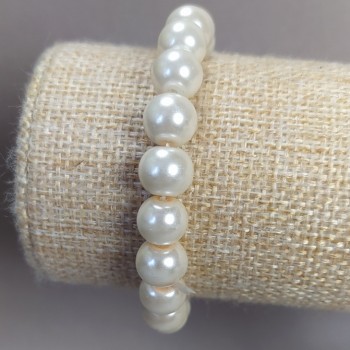 Pearl Stretch Bracelet (for them) 8mm