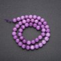 Beads of Toned Quartz to Amethyst, Smooth Round Beads, 8 mm diameter, 38 cm length (+/-)