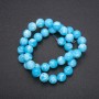 Larimar Acrylic Beads, Smooth Round Balls on a Strand, 10 mm Diameter, 38 cm Length (±)