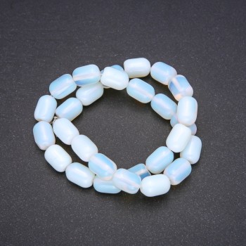 Moonstone Beads, Barrel-shaped, 10x14 mm, Length 38 cm