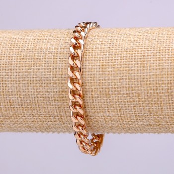 Xuping Bracelet, 7mm thick, 19cm long, gold plated