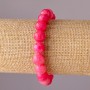 Synthetic Tourmaline Bracelet on Elastic, Smooth Beads, 10 mm Diameter, 18 cm Circumference