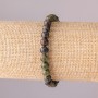 Dragon's Blood Jasper Bracelet on Elastic, Smooth Beads, 6 mm Diameter, 18 cm Circumference
