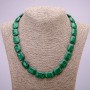 Malachite Necklace (Pressed) Rectangular, 13×18 mm, 48 cm