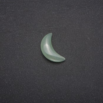 Moon-shaped Jade Souvenir Stone 16×30×8 mm