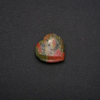 Souvenir Jasper Heliotrope Heart-shaped Stone 30x30x10(±)mm