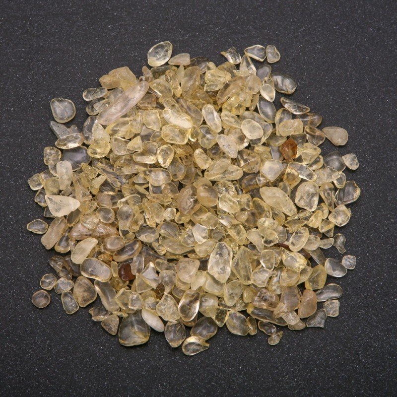 Citrine Stone Chips Without Holes 7 mm (+/-) Faceted - 100 g