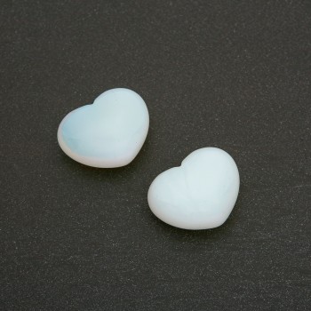 Souvenir Moonstone Heart Stone, natural Moonstone, 21×27 mm