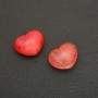 Souvenir Heart Stone with Natural Chalcedony (+-) 21×27 mm