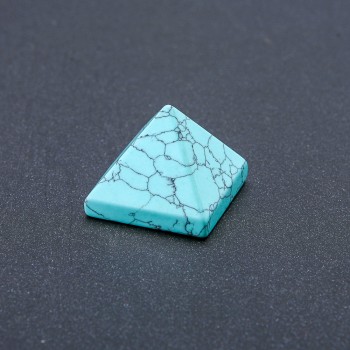 Pyramid made of natural turquoise stone, pressed, height (+/-) 23 mm, length (+/-) 29 mm