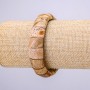Elastic bracelet with landscape jasper, link 15x12 mm, circumference 18 cm