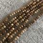 Beads on a thread Landscape Jasper Faceted Round Bead 2mm, length 38mm +