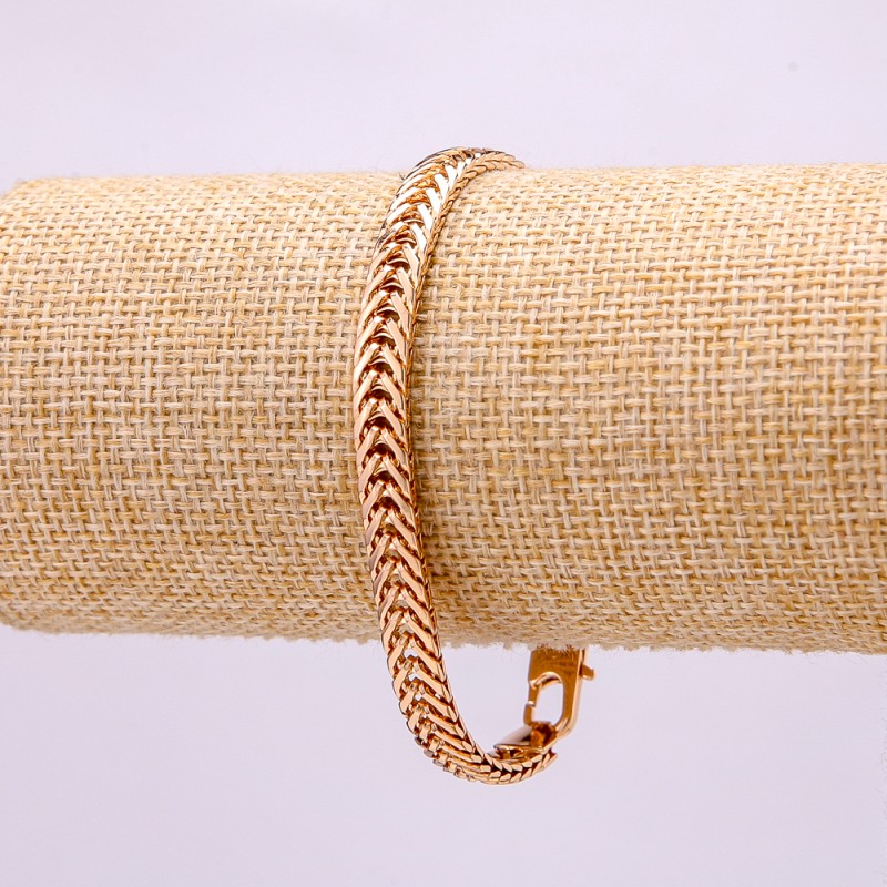 Bracelet Xuping 18K Gold-Plated, Length 19 cm, Thickness 6 mm+