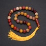Mookaite Jasper Rosary Beads, 33 Beads, Smooth Round Beads, 10 mm Diameter ± Inlay with Mookaite Jasper