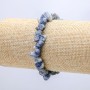 Elastic bracelet made of natural sodalite chips, 8mm, circumference 18 cm