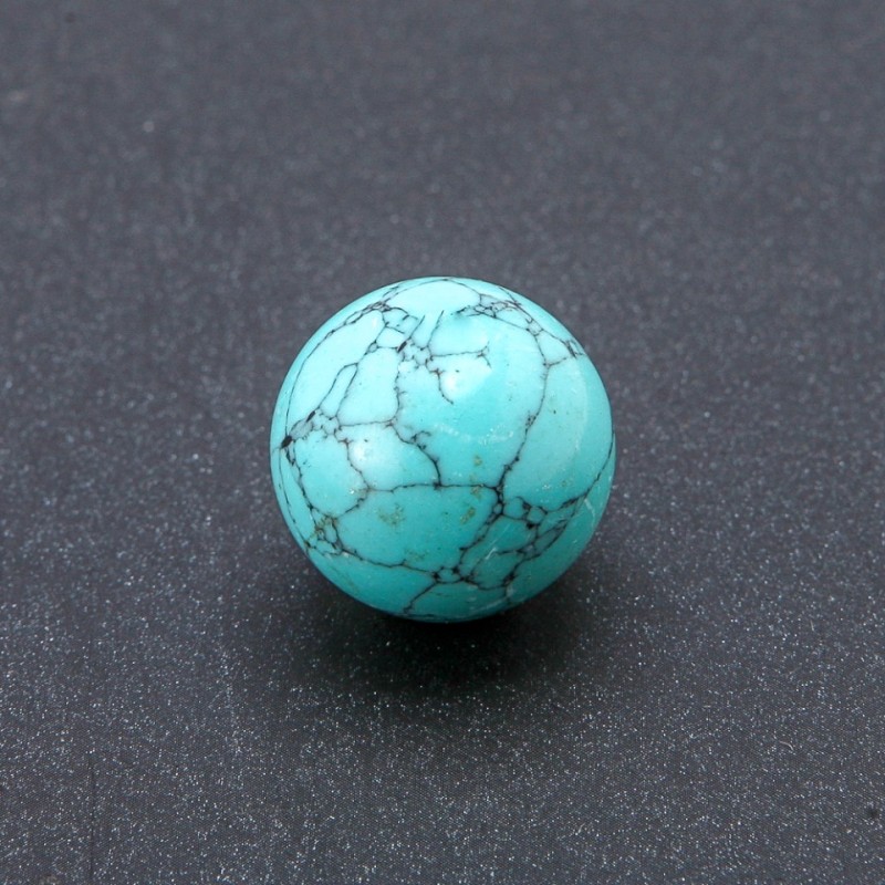 Turquoise Stone Souvenir Ball (Pressed), 20 mm Diameter