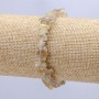 Bracelet with natural hair quartz nugget 7mm+