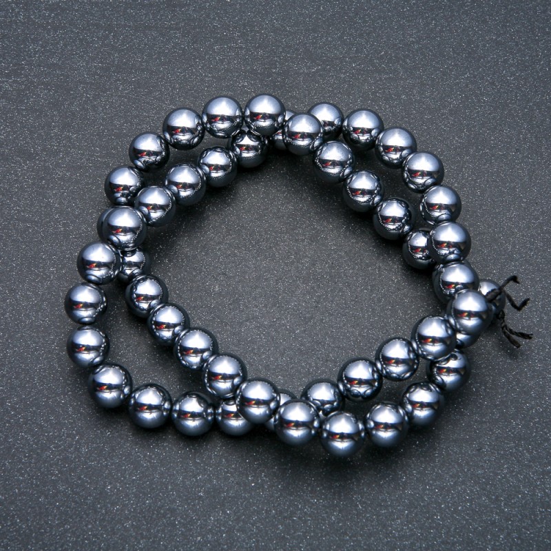 Terahertz Beads on Thread, Smooth Ball, Diameter 10 mm, Length 39 cm