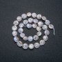 Baroque Pearl Strand, 10 mm diameter, 39 cm length ± with gasoline iridescence